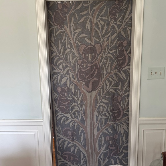 Gum Tree Koalas Blanket 2 Side FLiPSiDE Jacquard Loom Weave 100% Organic Cotton - Picture 9 of 16